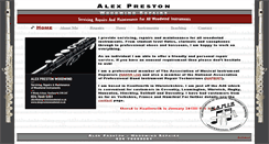 Desktop Screenshot of alexprestonwoodwind.co.uk